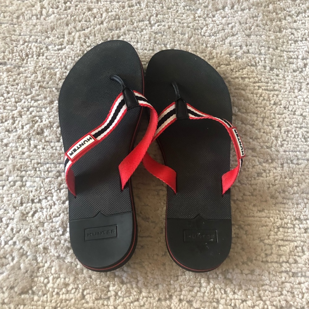 Hunter flip flops great condition mens size 7.5